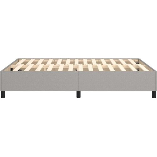 VidaXL Okvir za krevet s oprugama svjetlosivi 140 x 200 cm od tkanine Slike