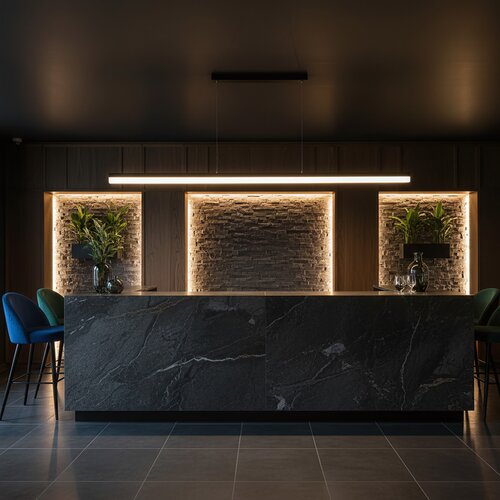Toolight Viseća lampa LED APP1695-CP 200 cm Crna Slike