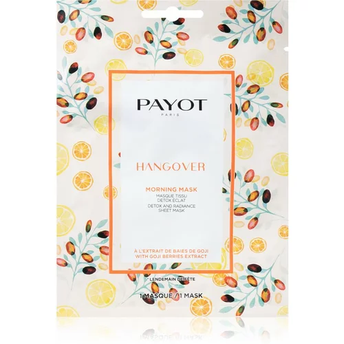 Payot Morning Mask Hangover revitalizacijska tekstilna maska za vse tipe kože 19 ml