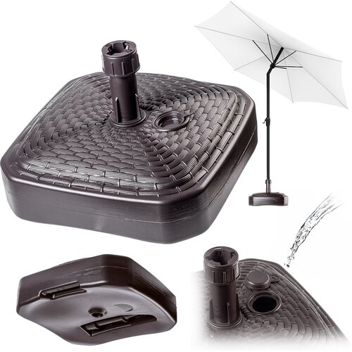 KADAX Podstavek za senčnik, vrtno stojalo za senčnik, kvadratno, 39 cm, utež, (5000356991) Cene