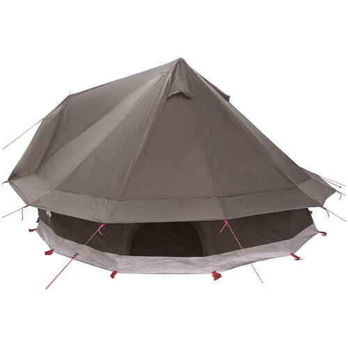 Tipi &amp;scaron;ator Smeđa siva 700 x 700 x 395 cm Poliester i čelik Slike