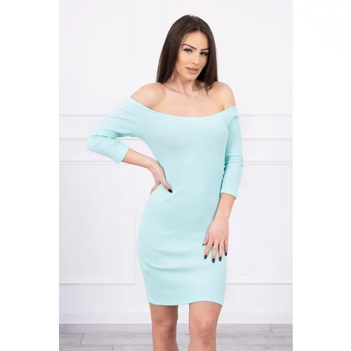 Kesi Fitted dress - ribbed mint