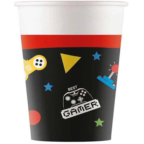 Procos Papirnate ča&scaron;e s gamerskim uzorkom, set od 8 komada, 200 ml Cijene