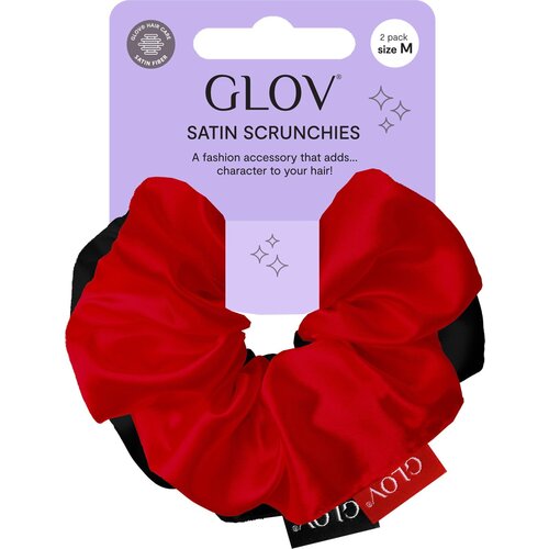 Glov Scrunchies 2 Pack M - Red/Black Cene
