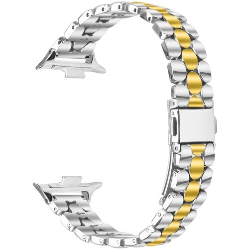 INF biserna zapestnica iz nerjavečega jekla, združljiva z xiaomi 8 Pro/9 pro/redmi watch 4/5 silver+gold, (5000116508) Cene