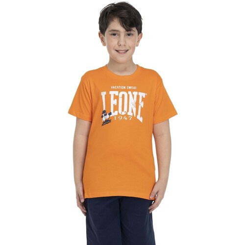 Leone 1947 Majice s kratkimi rokavi Boy T-Shirt Short Sleeves Beach Oranžna Cene