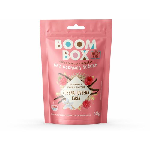 Boom box ovsena kaša malina-vanila 60g Slike