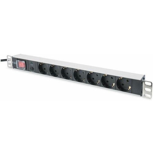 Digitus Razdelilec 48cm 7x220V ALU + stikalo DN-95403 Slike