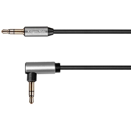  KRUGER&amp;amp;MATZ Spiralni audio kabl 3.5mm, ugaoni na pravi konektor, dužina 1.8 m, model KM1243 Slike