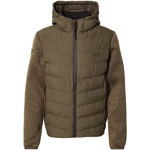 Superdry Prehodna jakna temno siva / večbarvno zelena Slike