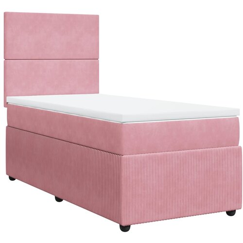 Maison Chic Box spring postelja - Vzmetna postelja z vzmetnico roza 80x200 cm žamet SL23270, (21880452) Cene