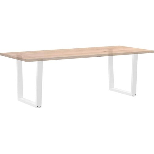  Noge blagovaonskog stola V-oblika 2 kom bijele 80x(72-73 3) cm Slike