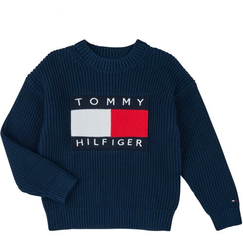 Tommy Hilfiger HERITAGE FLAG SWEATER Tamno plava Slike
