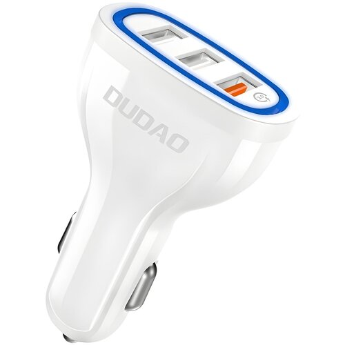 Dudao auto punjač Quick Charge Quick Charge 3.0 QC3.0 2.4A 18W 3x USB (R7S) - Bijela KP14092 Slike