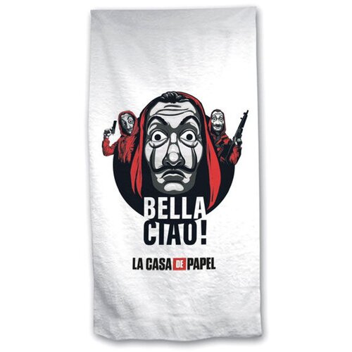 Money Heist / La Casa de Papel Difuzed LA CASA DE PAPEL - Brisača za na plažo 100% mikrovlaken - 70x140cm, (20875752) Slike