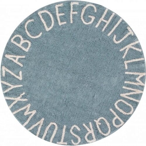 Lorena Canals Svijetlo plavi periv/ručno rađen pamučan dječji tepih &amp;oslash;150 cm ABC Vintage Blue &amp;ndash; Slike
