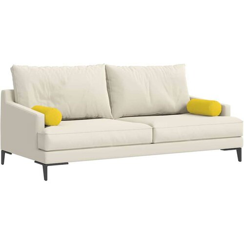 VidaXL valjkasti jastučići 2 pcs svijetlo žuta &amp;Oslash; 15 x 40 cm tkanina Slike