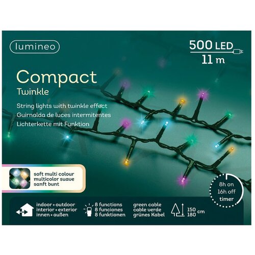 Lumineo Novogodi&amp;scaron;nja LED rasveta za jelku 1100cm 8 funkcija Multi 495470 Slike
