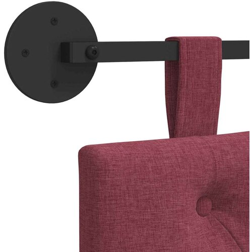  Držeće uzglavlje Zidne Vinska crvena 190 x 55 x 7 cm tkanina - boja crnog vina 180 cm bez LED Slike