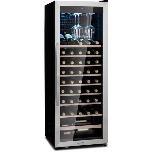 Klarstein Vinamour 46 Uno, vinoteka, 1 zona, 155 l / 46 fl., 4-18 °C, nehrđajući čelik Cijene