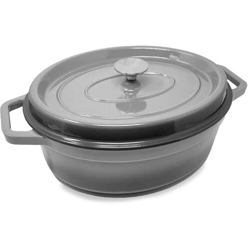 Klarstein Podolica, pekač, 5,5 l, lonec, litoželezni, emajlirani, ovalen, dva ročaja Cene