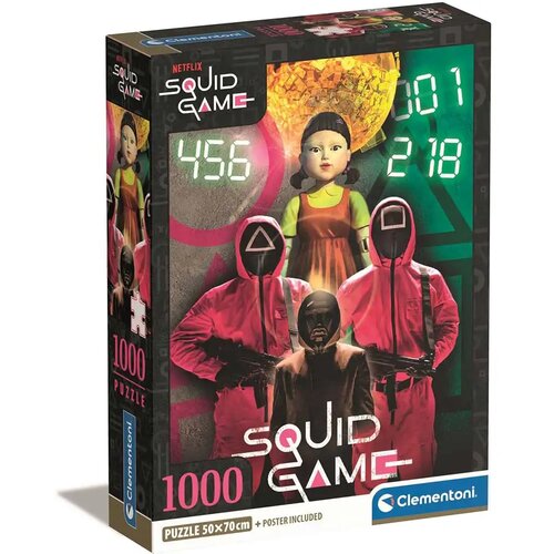 Clementoni Squid Game: Zmagaj svoje življenje 1000-delna sestavljanka 70x50cm - Cene