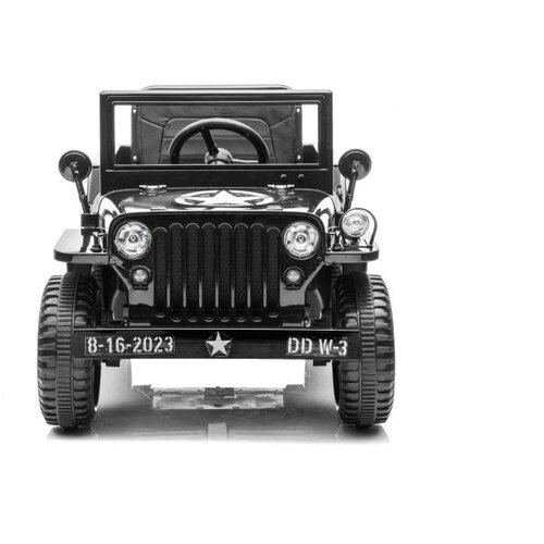 Lean Toys Otro&amp;scaron;ki električni avto USA ARMY 4x4 Enosed 12V Črna Slike