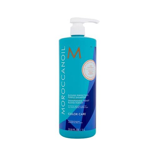 Moroccanoil Color Care Blonde Perfecting Purple Shampoo šampon za svetle lase 1000 ml za ženske Cene