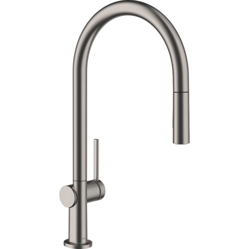 Hansgrohe talis M54 210 slavina za sudoperu sa izvlačnim tušem crna/hrom 72800340 Cene