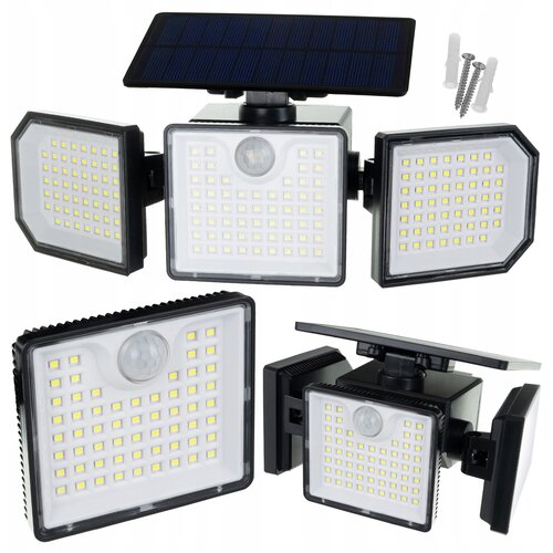  167 led 500lm solarna svjetiljka sa senzorom pokreta 1800mah ip65 6000-6500k Cene