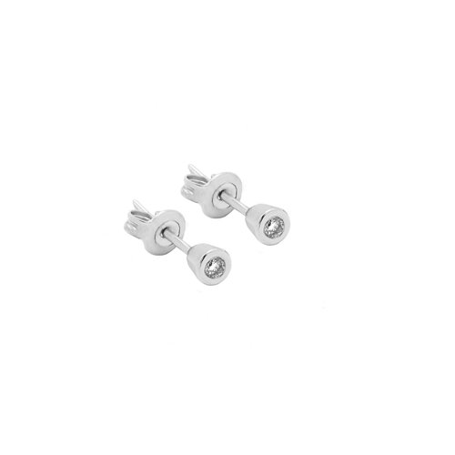 WISH Minđu&amp;scaron;e od 18K belog zlata sa dijamantom Royalty 14mm Slike