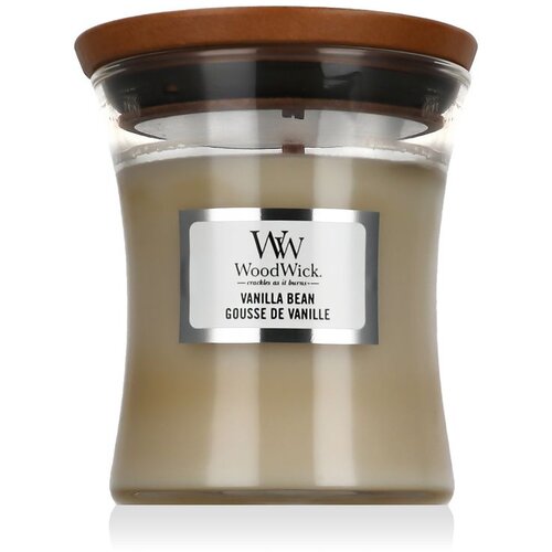 WoodWick Mini Hourglass Candles Scented Candle Vanilla Bean 85 g (color defect) Slike