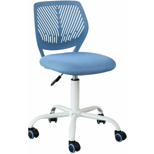 SoBuy študijski stol na kolesih v modri barvi v skandinavskem slogu, (20815476)