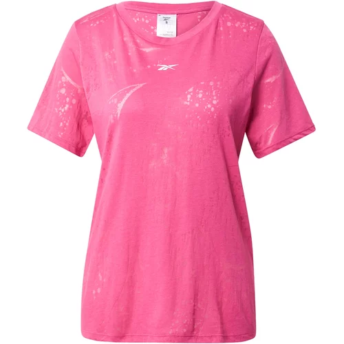 Reebok Tehnička sportska majica roza / bijela