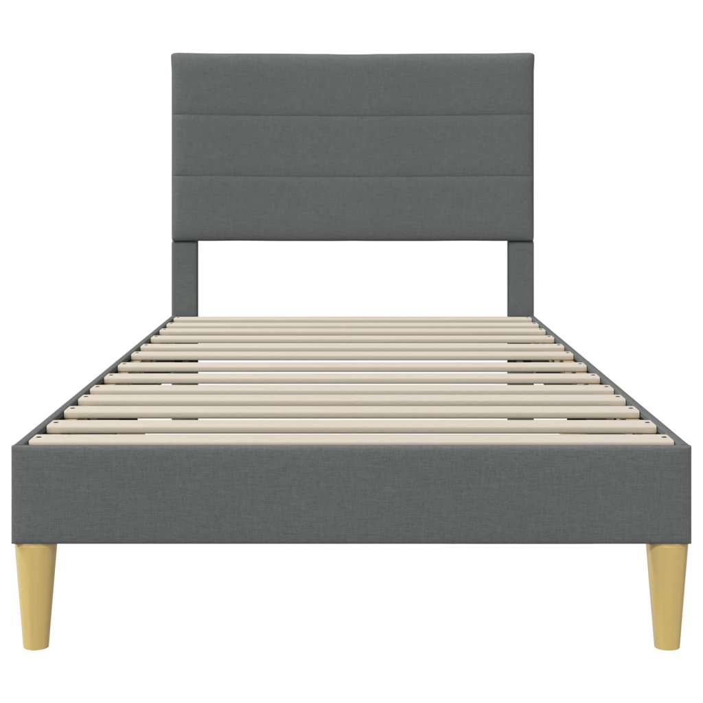  Okvir za krevet Tamno siva 90 x 190 cm tkanina - Jjedan Slike