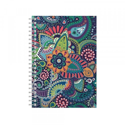 Helios sveska A6 Mandala Flowers spirala sk 100l (HL) Slike