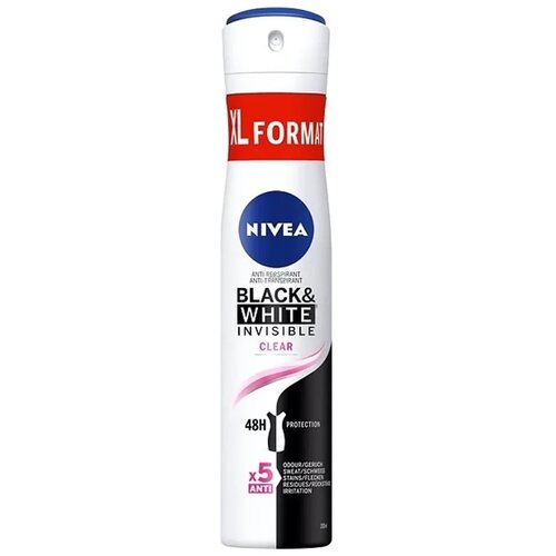 Nivea Ženski dezodorans Black&White Invisible Clear 82238, 200ml Cene