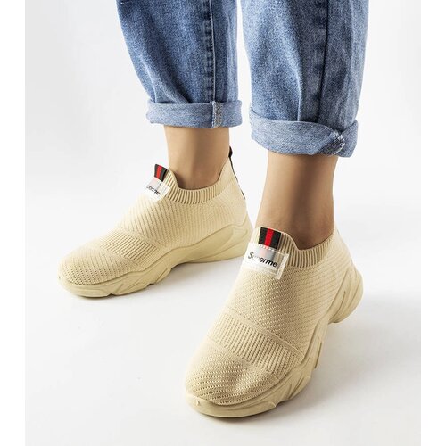 Gemre Beige slip-on women&amp;#039;s sports shoes Greco Slike