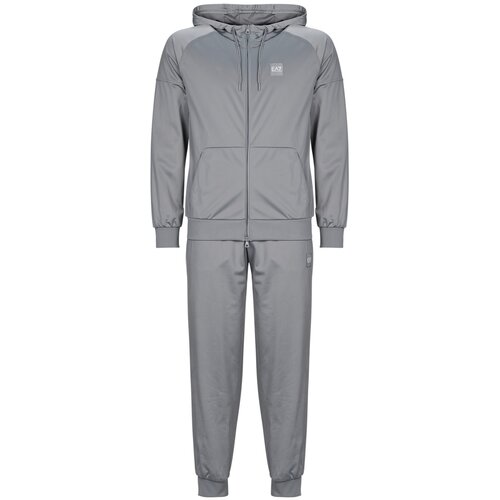 Ea7 Emporio Armani TRAIN VISIBILITY M T-SUIT HOODIE FZ CH PL - TRAIN VISIBILITY M T Siva Slike