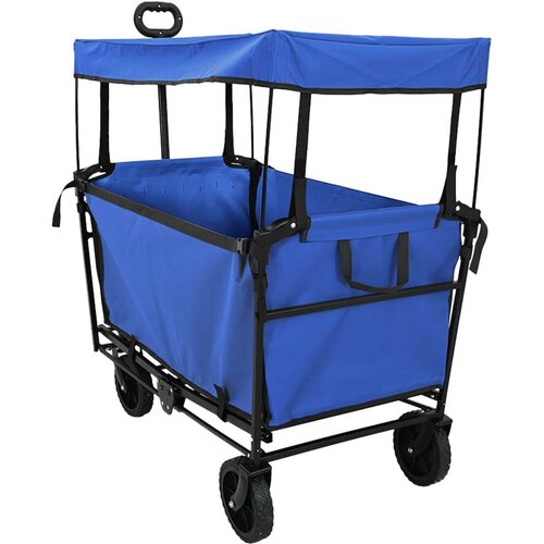  Zložljiv ročni voziček Črna 105 x 56,5 x 116 cm Oxford tkanina, (5000285914) Cene