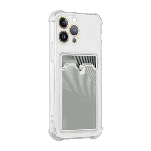  silikonska futrola clear sa dzepicem za samsung S916 galaxy S23 plus bela Slike