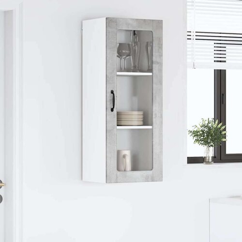 Zidni kuhinjski ormarić Zidne Betonski sivi 40 x 31 x 100 cm Slike