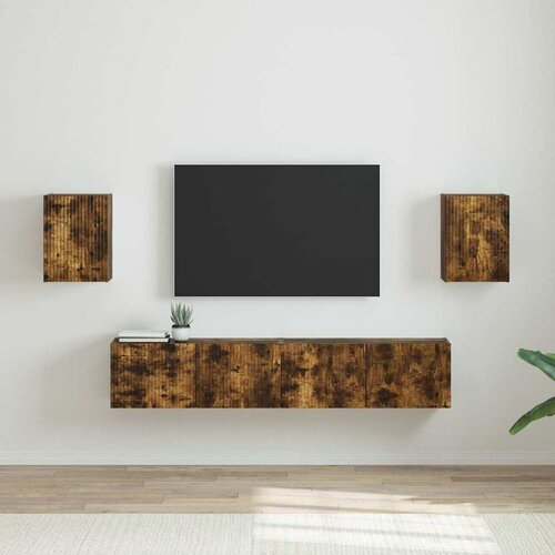 TV zidni ormar Zidne 2 pcs Dimljeni hrast 30 x 31 x 40 cm Cene