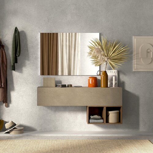 LC Mobili Sodoben vise�i vhodni regal z odprtimi kubusi INFINITY 2.0 900055S-AGMR Cene