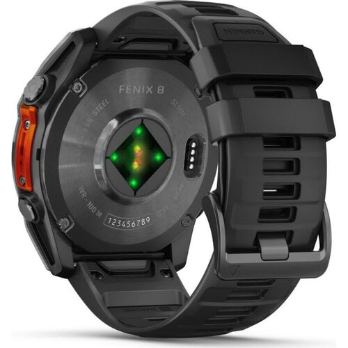 Garmin fenix 8 51mm crno/&amp;scaron;kriljevac gps 010-02905-00 multisport pametni sat silikonska narukvica, amoled zaslon Slike