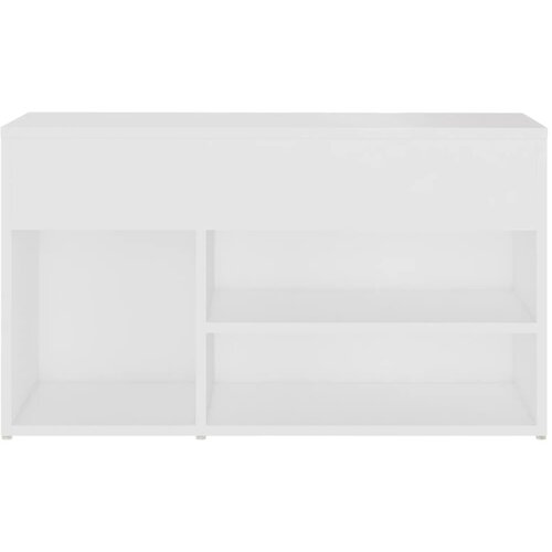  Klupa za cipele bijela 80 x 30 x 45 cm od konstruiranog drva Slike