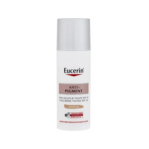 Eucerin Anti-Pigment Tinted Day Cream dnevna krema za lice 50 ml nijansa Medium za žene