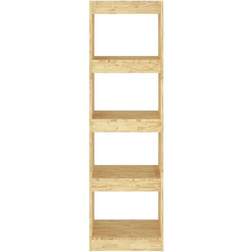 VidaXL knjižna omara za razdelitev prostora 40x30x135,5 cm borovina Slike
