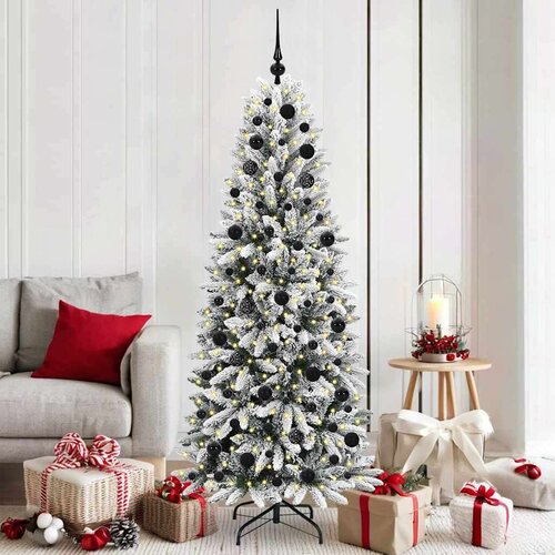 vidaXL Umestno božično drevo med 300 LED Bela 73 x 73 x 180 cm Cene
