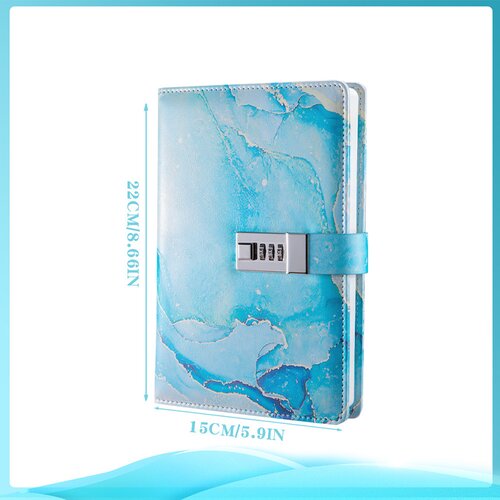INF Zapisnik z UV-ključavnico - Zapisnik z geslom A5 Blue, (5000159669) Cene